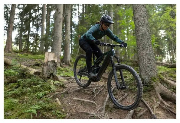 VTT Électrique Tout-Suspendu Rockrider E-Feel 900S Shimano Cues Di2 11V 630Wh 29'' Vert 2024 JARDINS LOISIRS
