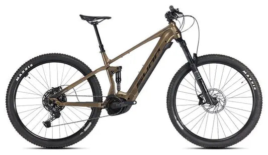 VTT Électrique Tout-Suspendu Sunn Charger S2 Shimano Deore XT 11V 625 Wh 29'' Beige JARDINS LOISIRS