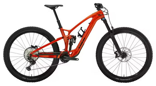 VTT Électrique Tout-Suspendu Trek Fuel EXe 9.7 Shimano SLX/XT 12V 360 Wh 29'' Rouge JARDINS LOISIRS