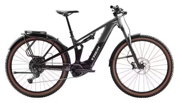VTT Électrique Tout-Suspendu Trek Powerfly+ FS 4 EQ Shimano Cues 10V 600Wh 29'' Gris/Noir Gén. 4 JARDINS LOISIRS