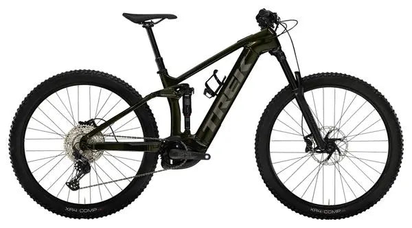 VTT Électrique Tout-Suspendu Trek Rail 9.5 Shimano Deore 12V 750 Wh 29'' Vert Olive Gén 4 JARDINS LOISIRS