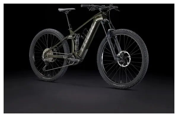 VTT Électrique Tout-Suspendu Trek Rail 9.5 Shimano Deore 12V 750 Wh 29'' Vert Olive Gén 4 JARDINS LOISIRS
