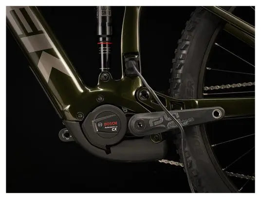 VTT Électrique Tout-Suspendu Trek Rail 9.5 Shimano Deore 12V 750 Wh 29'' Vert Olive Gén 4 JARDINS LOISIRS