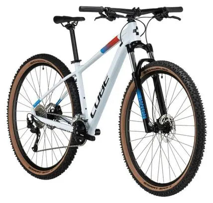 VTT Semi-Rigide Cube Aim SLX Shimano Alivio/Altus 9V 29'' Blanc Bleu JARDINS LOISIRS