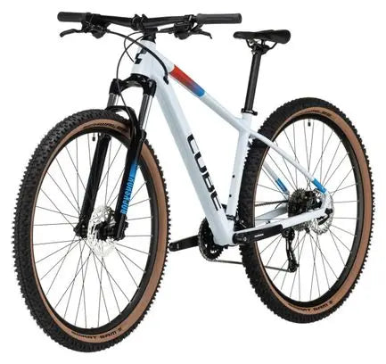 VTT Semi-Rigide Cube Aim SLX Shimano Alivio/Altus 9V 29'' Blanc Bleu JARDINS LOISIRS
