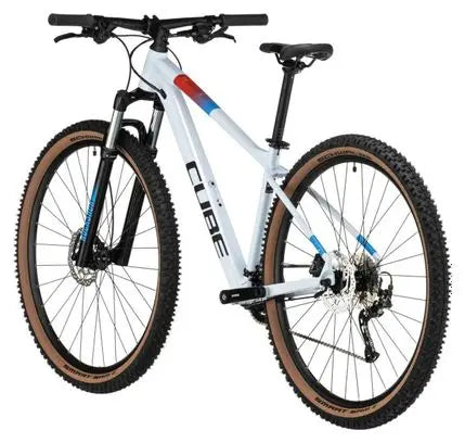 VTT Semi-Rigide Cube Aim SLX Shimano Alivio/Altus 9V 29'' Blanc Bleu JARDINS LOISIRS