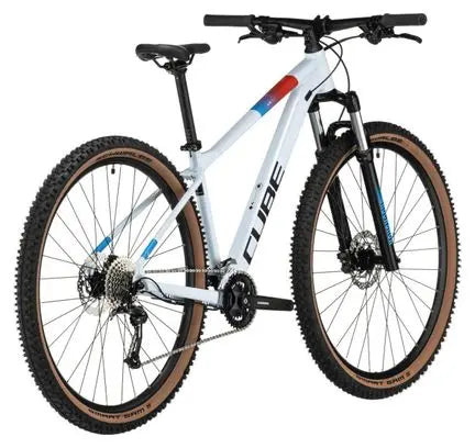 VTT Semi-Rigide Cube Aim SLX Shimano Alivio/Altus 9V 29'' Blanc Bleu JARDINS LOISIRS