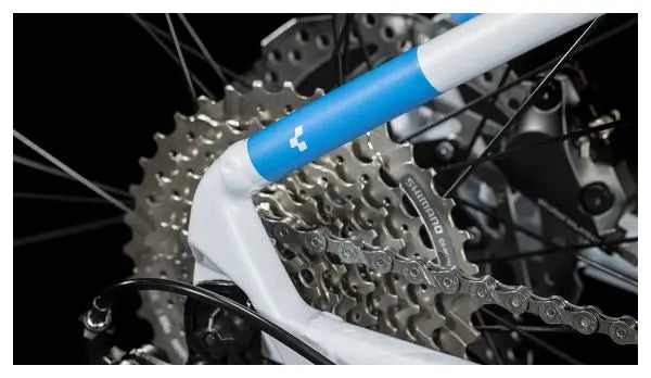VTT Semi-Rigide Cube Aim SLX Shimano Alivio/Altus 9V 29'' Blanc Bleu JARDINS LOISIRS