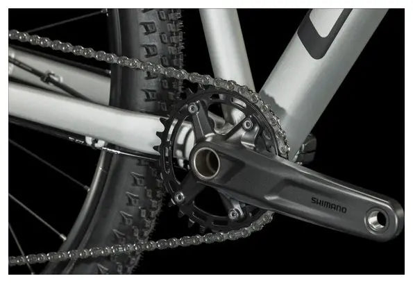 VTT Semi-Rigide Cube Attention SLX Shimano Deore/XT 12V 29'' Argent Gris JARDINS LOISIRS