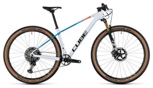 VTT Semi-Rigide Cube Elite C:68X SLX Shimano XTR 12V 29'' Gris Bleu Teamline JARDINS LOISIRS