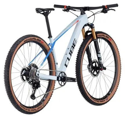 VTT Semi-Rigide Cube Elite C:68X SLX Shimano XTR 12V 29'' Gris Bleu Teamline JARDINS LOISIRS