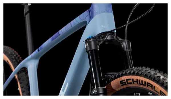 VTT Semi-Rigide Cube Reaction C:62 Race Shimano Deore XT 12V 29'' Bleu Pigeon Art 2025 JARDINS LOISIRS