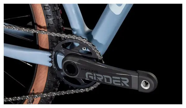 VTT Semi-Rigide Cube Reaction C:62 Race Shimano Deore XT 12V 29'' Bleu Pigeon Art 2025 JARDINS LOISIRS