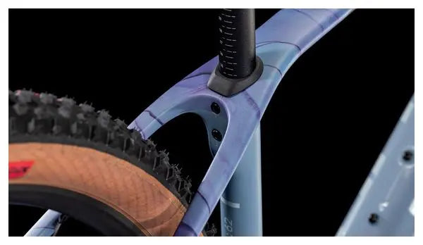 VTT Semi-Rigide Cube Reaction C:62 Race Shimano Deore XT 12V 29'' Bleu Pigeon Art 2025 JARDINS LOISIRS