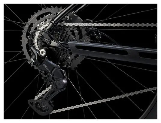 VTT Semi Rigide Trek Marlin 5 Shimano Cues 9V 29'' Violet Noir Gén. 3 JARDINS LOISIRS