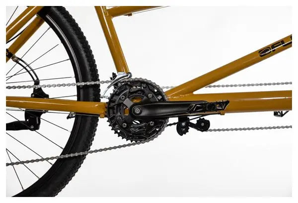 VTT Tandem Semi-Rigide Fluide MicroShift Mezzo 3x10V 29'' Jaune Sable JARDINS LOISIRS