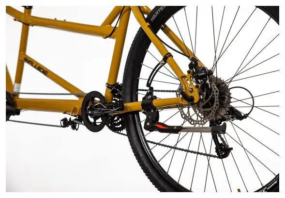 VTT Tandem Semi-Rigide Fluide MicroShift Mezzo 3x10V 29'' Jaune Sable JARDINS LOISIRS