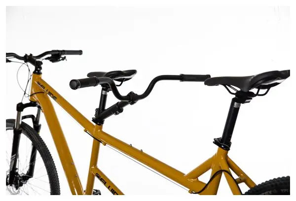 VTT Tandem Semi-Rigide Fluide MicroShift Mezzo 3x10V 29'' Jaune Sable JARDINS LOISIRS