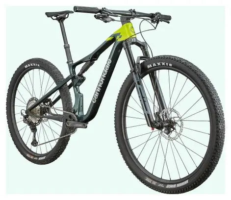 VTT Tout-Suspendu Cannondale Scalpel 3 Carbon 29'' Shimano Deore/XT 12V Gris/Vert JARDINS LOISIRS