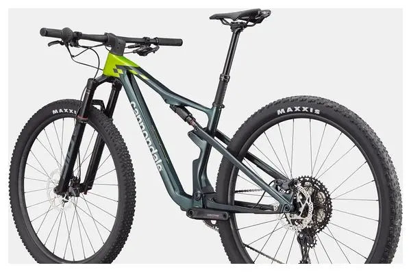 VTT Tout-Suspendu Cannondale Scalpel 3 Carbon 29'' Shimano Deore/XT 12V Gris/Vert JARDINS LOISIRS