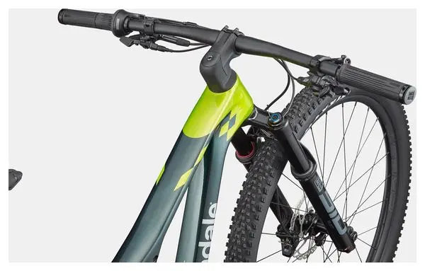 VTT Tout-Suspendu Cannondale Scalpel 3 Carbon 29'' Shimano Deore/XT 12V Gris/Vert JARDINS LOISIRS