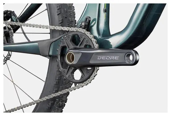 VTT Tout-Suspendu Cannondale Scalpel 3 Carbon 29'' Shimano Deore/XT 12V Gris/Vert JARDINS LOISIRS