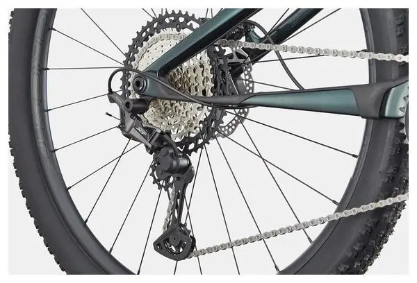 VTT Tout-Suspendu Cannondale Scalpel 3 Carbon 29'' Shimano Deore/XT 12V Gris/Vert JARDINS LOISIRS