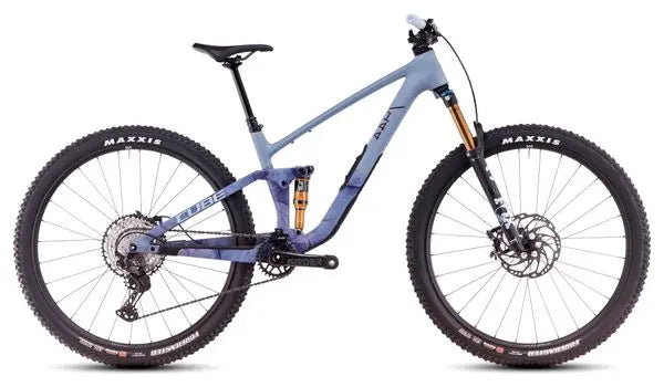 VTT Tout-Suspendu Cube Stereo One44 C:62 Race Shimano Deore XT 12V 29'' Bleu Pigeon Art 2025 JARDINS LOISIRS
