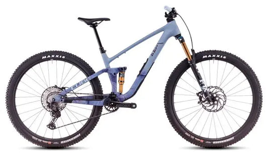 VTT Tout-Suspendu Cube Stereo One44 C:62 Race Shimano Deore XT 12V 29'' Bleu Pigeon Art 2025 JARDINS LOISIRS