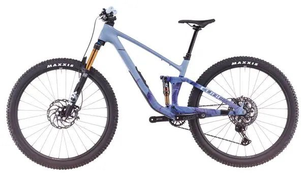 VTT Tout-Suspendu Cube Stereo One44 C:62 Race Shimano Deore XT 12V 29'' Bleu Pigeon Art 2025 JARDINS LOISIRS