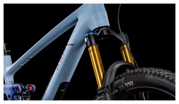 VTT Tout-Suspendu Cube Stereo One44 C:62 Race Shimano Deore XT 12V 29'' Bleu Pigeon Art 2025 JARDINS LOISIRS