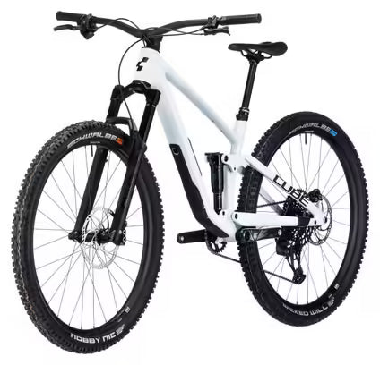 VTT Tout-Suspendu Cube Stereo One44 C:68X SLX Sram GX Eagle AXS 12V 29'' Blanc Bleu Frost 2024 JARDINS LOISIRS