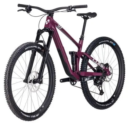VTT Tout-Suspendu Cube Stereo One44 C:68X SLX Sram GX Eagle AXS 12V 29'' Rose Rouge Wine 2024 JARDINS LOISIRS