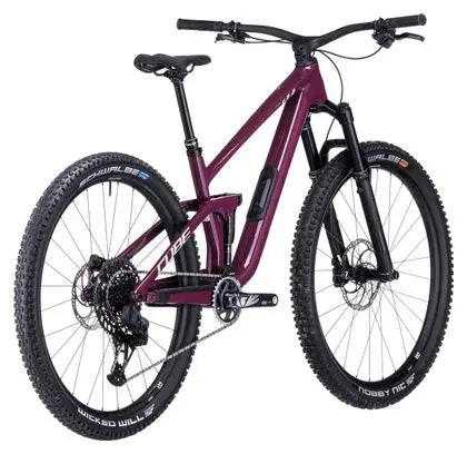 VTT Tout-Suspendu Cube Stereo One44 C:68X SLX Sram GX Eagle AXS 12V 29'' Rose Rouge Wine 2024 JARDINS LOISIRS