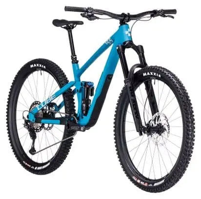 VTT Tout-Suspendu Cube Stereo One55 C:62 SLX Shimano XT 12V 29'' Bleu Bondi JARDINS LOISIRS