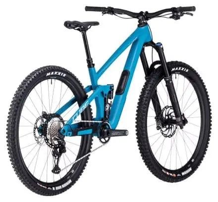 VTT Tout-Suspendu Cube Stereo One55 C:62 SLX Shimano XT 12V 29'' Bleu Bondi JARDINS LOISIRS