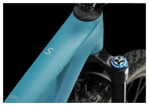 VTT Tout-Suspendu Cube Stereo One55 C:62 SLX Shimano XT 12V 29'' Bleu Bondi JARDINS LOISIRS