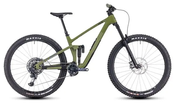 VTT Tout-Suspendu Cube Stereo One55 C:62 TM 29 Sram X01 Eagle AXS 12V 29'' Vert Olive 2024 JARDINS LOISIRS