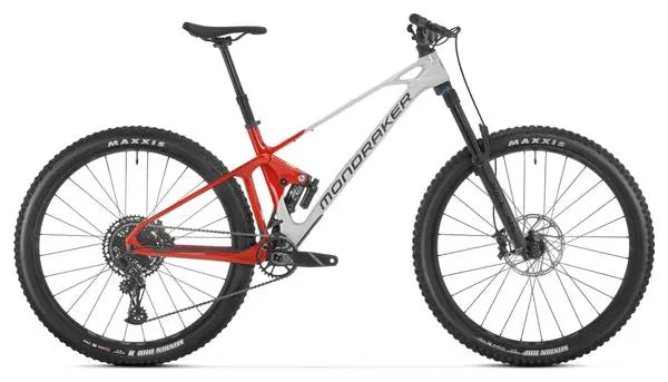 VTT Tout-Suspendu Mondraker Foxy Carbon R Sram NX Eagle 12V 29'' Blanc Rouge 2024 JARDINS LOISIRS