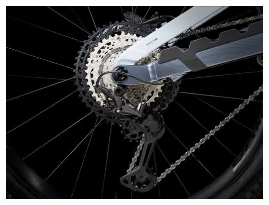 VTT Tout Suspendu Trek Slash 8 Shimano XT 12V 29/27.5'' Gris Perle Gén 6 JARDINS LOISIRS