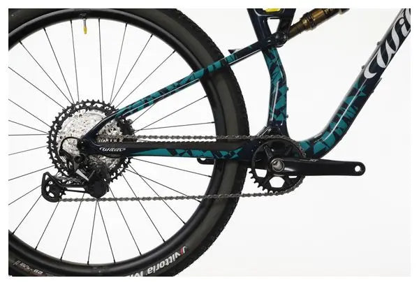 VTT Tout-Suspendu Wilier Triestina Urta Max SLR Shimano Deore XT 12V 29'' Bleu Turquoise Wilier MTB Factory Team 2024 JARDINS LOISIRS