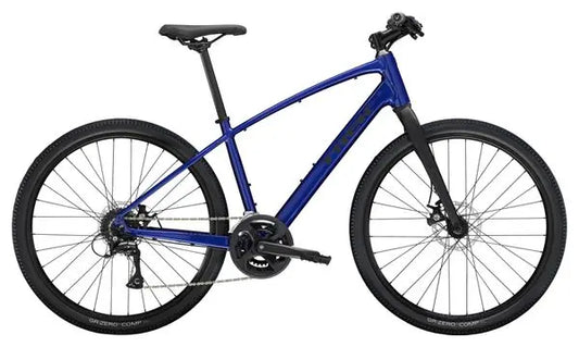 Vélo Fitness Trek Dual Sport 1 Shimano Tourney/Acera 8V 27.5'' Bleu Gén. 5 JARDINS LOISIRS