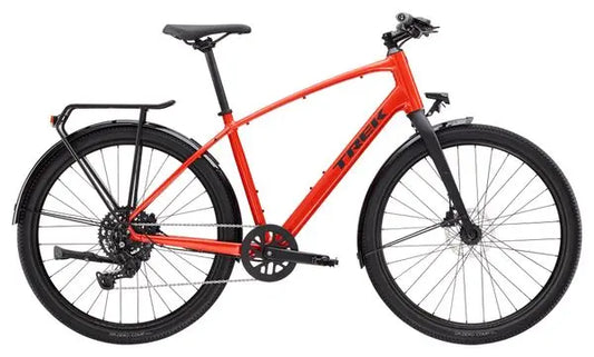 Vélo Fitness Trek Dual Sport 2 Equipped Shimano Cues 9V 27.5'' Rouge Gén 5 JARDINS LOISIRS