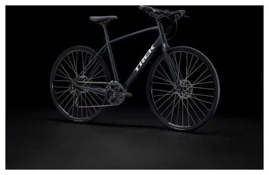 Vélo Fitness Trek FX 2 Disc Shimano Acera/Altus 9V 700 mm Bleu Nautical Navy JARDINS LOISIRS