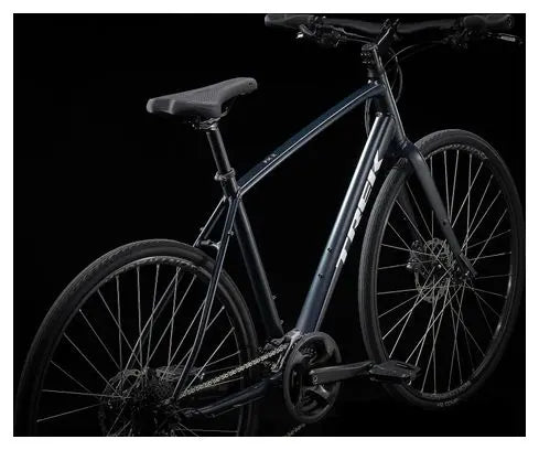 Vélo Fitness Trek FX 2 Disc Shimano Acera/Altus 9V 700 mm Bleu Nautical Navy JARDINS LOISIRS