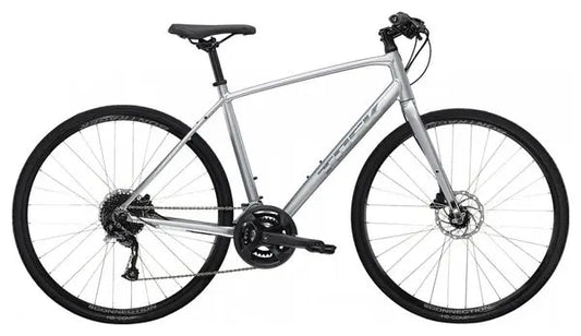 Vélo Fitness Trek FX 2 Disc Shimano Acera/Altus 9V 700 mm Gris Quicksilver JARDINS LOISIRS