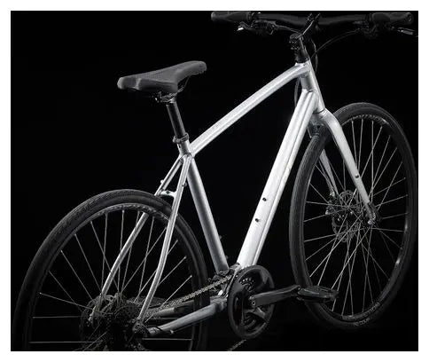 Vélo Fitness Trek FX 2 Disc Shimano Acera/Altus 9V 700 mm Gris Quicksilver JARDINS LOISIRS