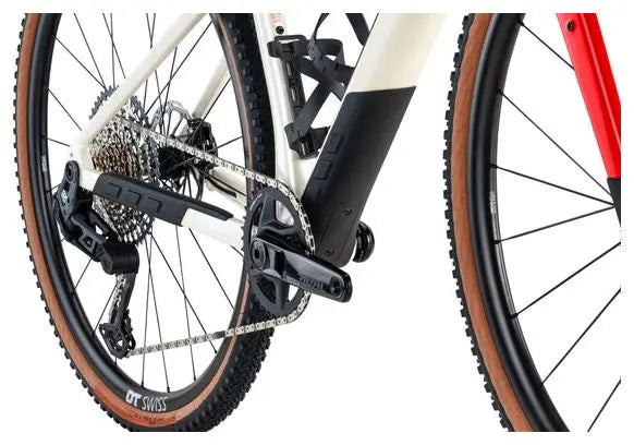 Vélo de Gravel BMC URS 01 Four Sram Rival eTap AXS/GX Eagle 12V 700 mm Blanc Pearl JARDINS LOISIRS