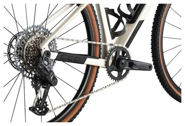 Vélo de Gravel BMC URS 01 Four Sram Rival eTap AXS/GX Eagle 12V 700 mm Blanc Pearl JARDINS LOISIRS