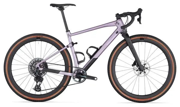 Vélo de Gravel BMC URS 01 LT One Sram Force eTap AXS / GX Eagle AXS 12V 700 mm Violet Pearl 2024 JARDINS LOISIRS